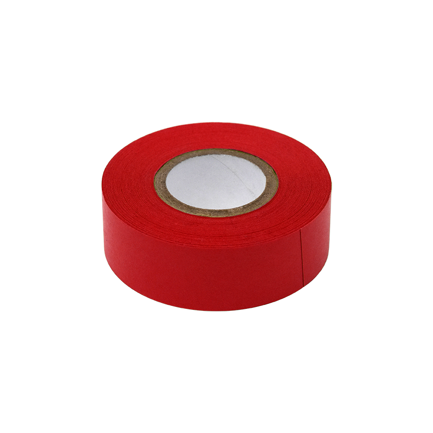 Globe Scientific Labeling Tape, 3/4" x 500" per Roll, 4 Rolls/Box, Red  Image